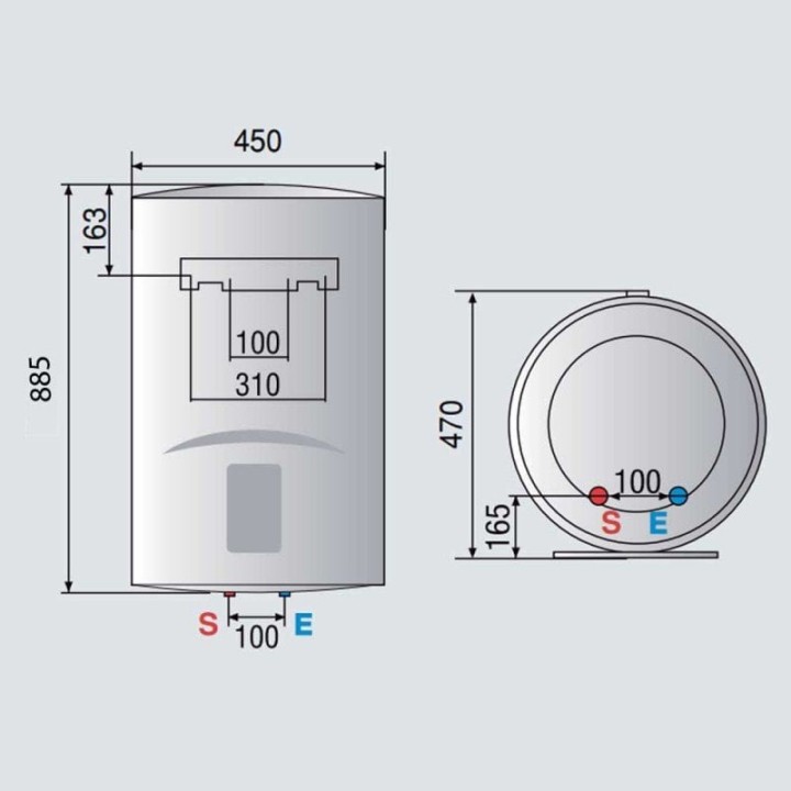 Ariston Lydos Eco Termo Eléctrico Vertical 100L B