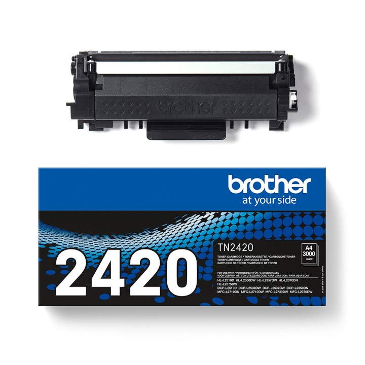 Toner BROTHER Laser Negro 3000 páginas (TN-2420)