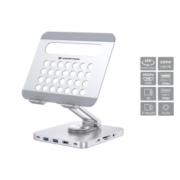 Dock Station CONCEPTRONIC USB-A/C HDMI Plata (DONN26G)