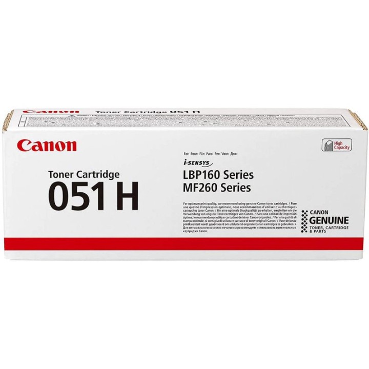 Canon 051H Tóner Original de Alta Capacidad Negro