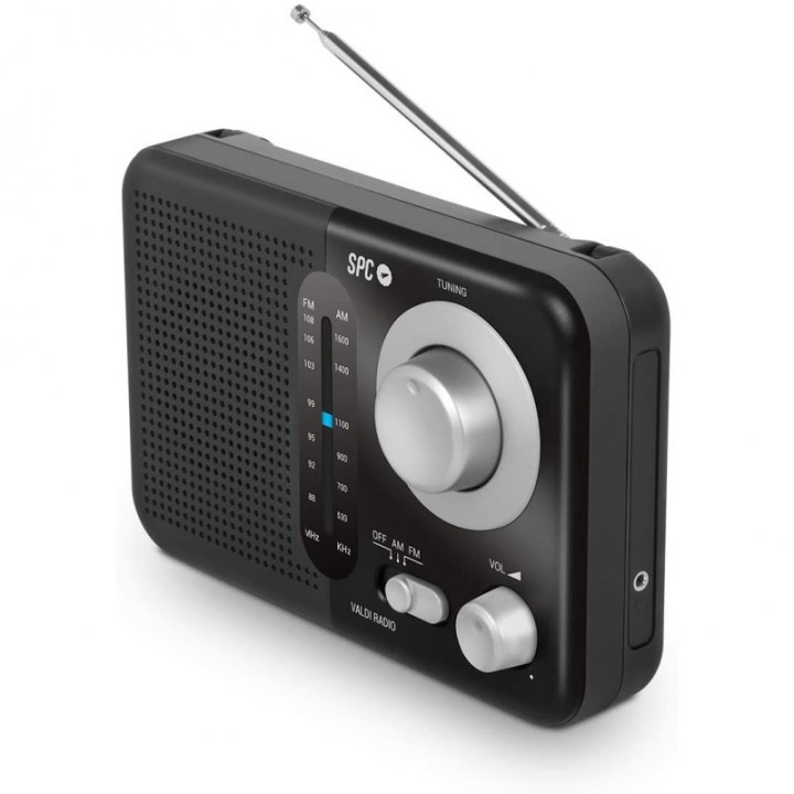SPC Valdi Radio Portátil Analógica Negro