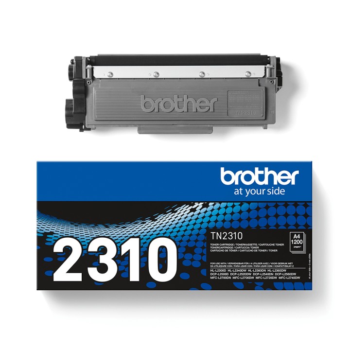 Toner BROTHER Laser Negro 1200 páginas (TN-2310)
