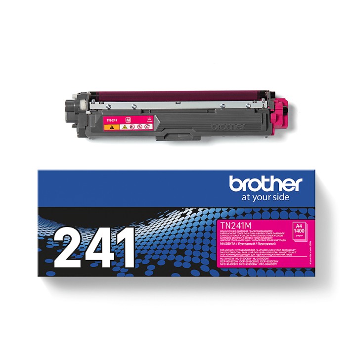 Toner BROTHER Impresión LED Magenta 1400 pág (TN-241M)