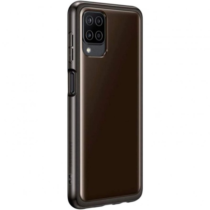 Samsung Soft Clear Cover Funda Negra para Samsung Galaxy A12