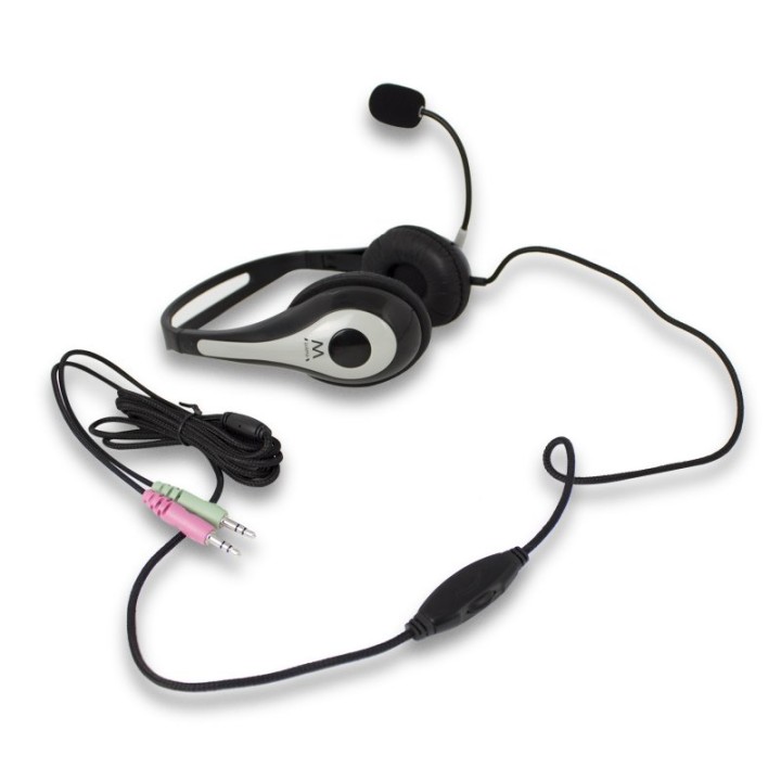 Ewent EW3562 Auriculares Estéreo con Micrófono y Control de Volumen