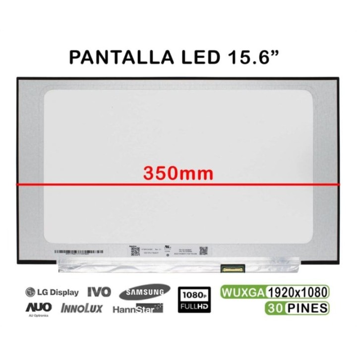 Pantalla LED 15.6" Para Portátil Lenovo V155-15API 1920X1080 IPS