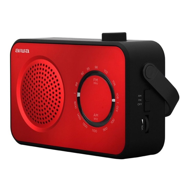 Aiwa R-190 Radio Analógica AM/FM Roja