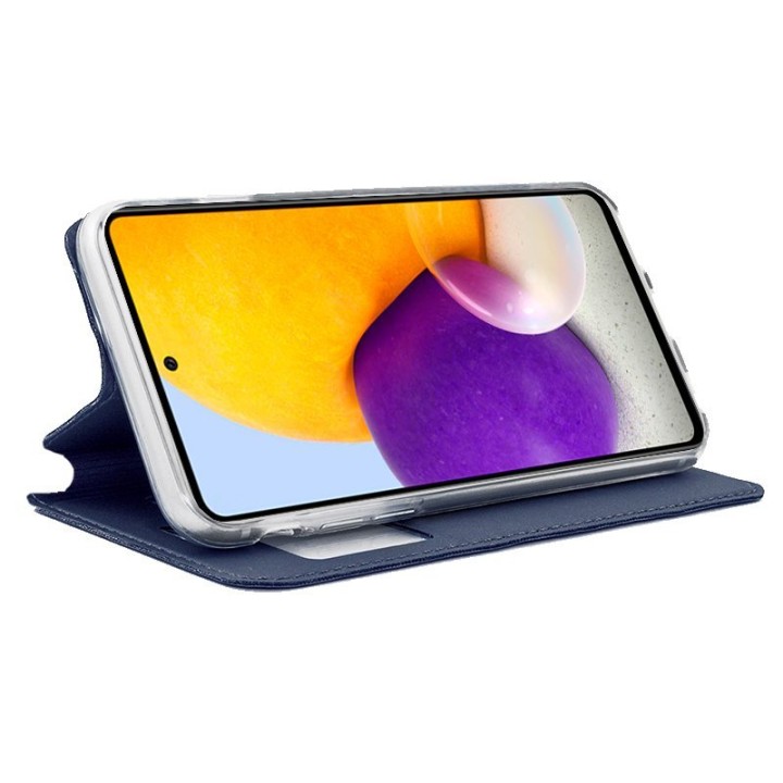Cool Funda Flip Cover Liso Azul para Samsung Galaxy A72