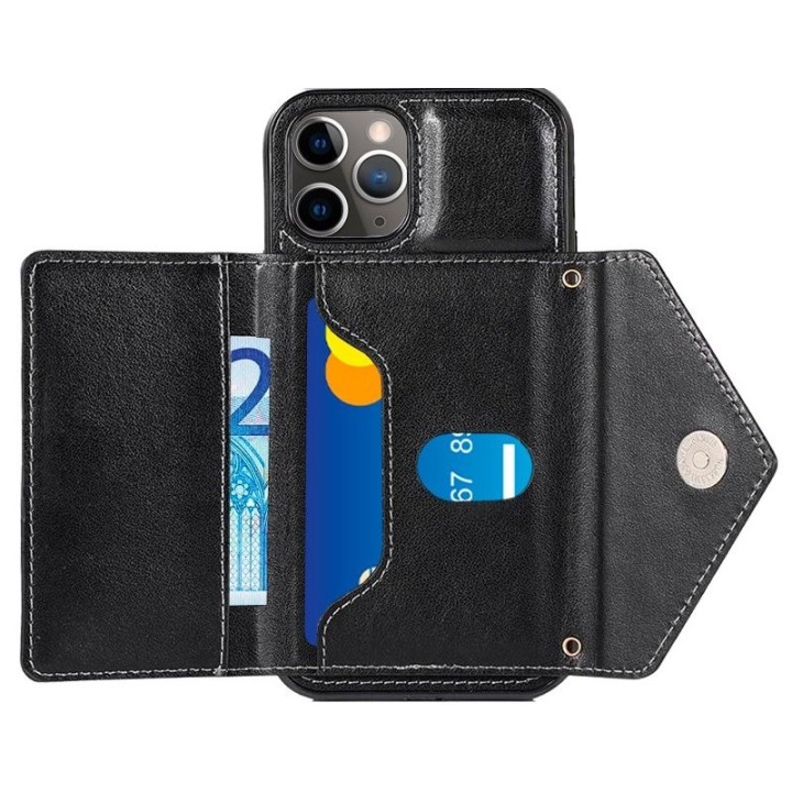 Cool Funda Colgante Wallet Negra para iPhone 11 Pro