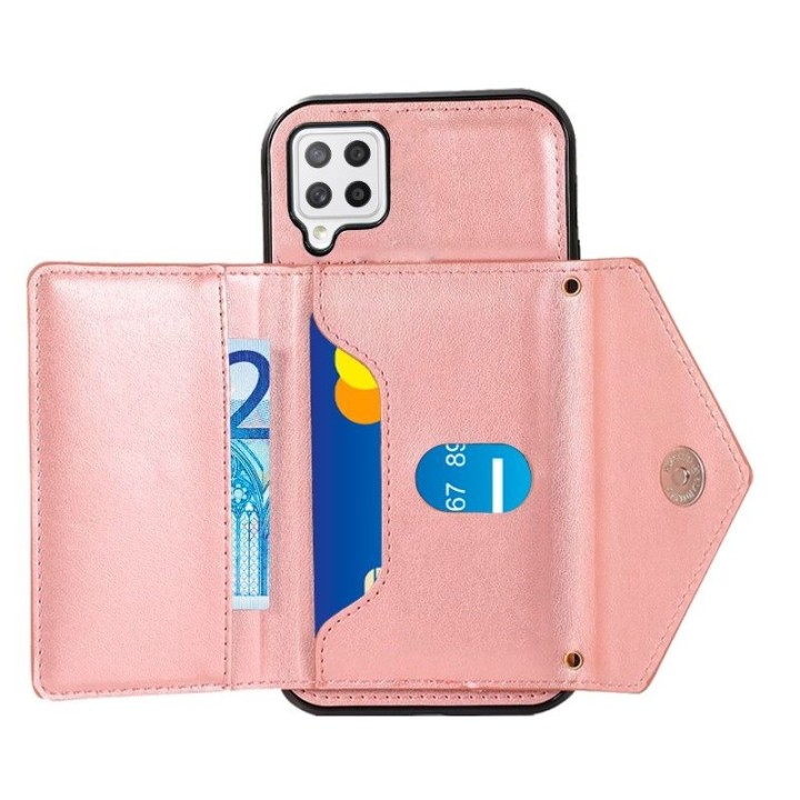 Cool Funda Colgante Wallet Rosa para Samsung Galaxy A42 5G