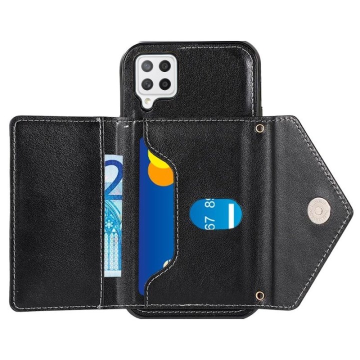 Cool Funda Colgante Wallet Negra para Samsung Galaxy A42 5G