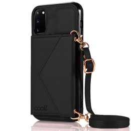 Cool Funda Colgante Wallet Negra para Samsung Galaxy S20