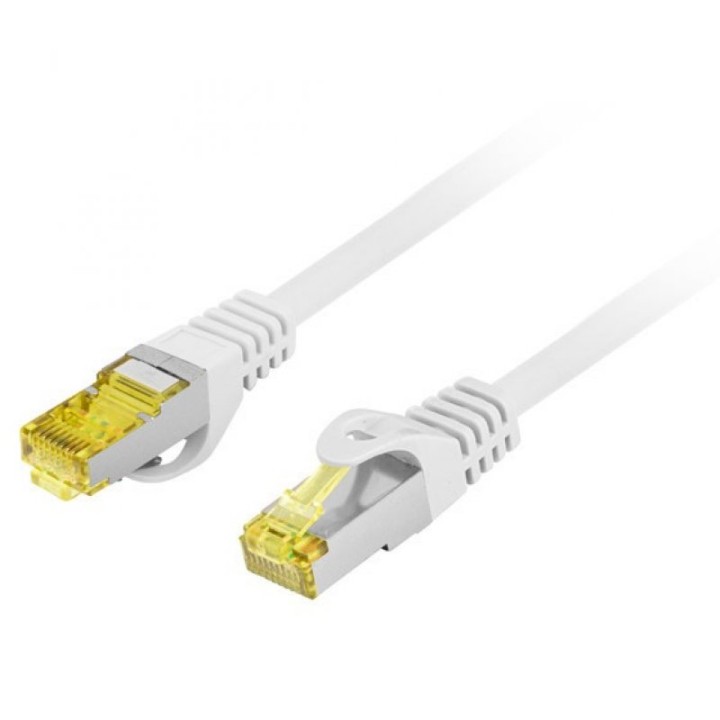 Lanberg Cable de Red RJ45 Cat.6A S/FTP 0.5m Gris