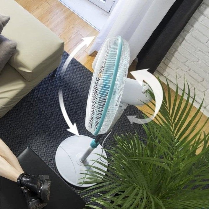 Cecotec EnergySilence 500 Ventilador de Pie 40W Blanco