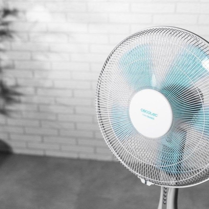 Cecotec EnergySilence 530 Power Connected White Ventilador de Pie con Mando 50W Blanco