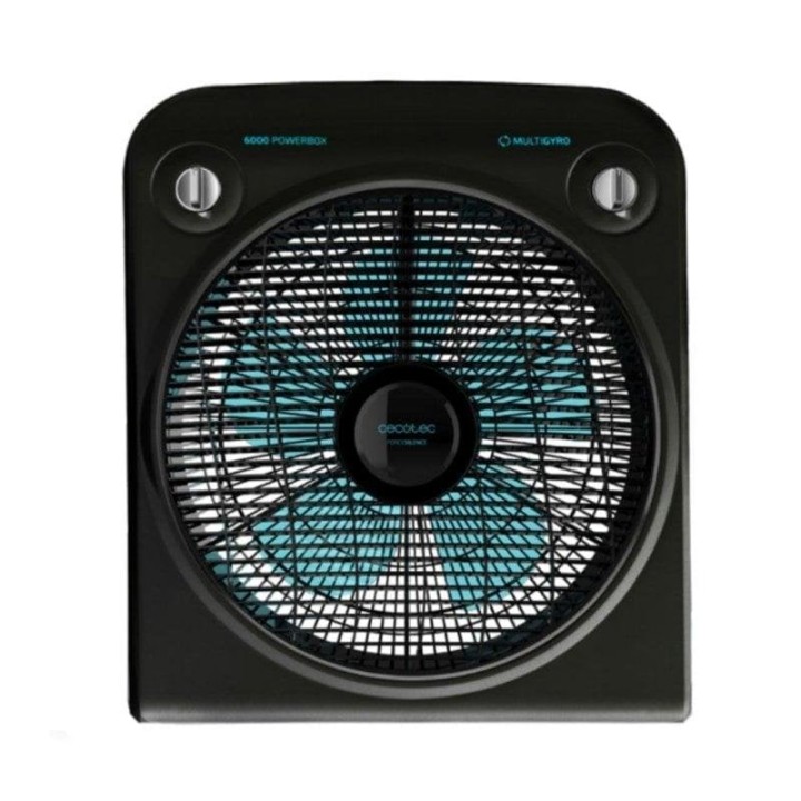 Cecotec EnergySilence 6000 PowerBox Black Ventilador Box Fan 50W Negro