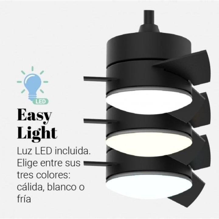 Universal Blue Bora UVT1310-20 Ventilador de Techo con Luz LED y Mando 70W