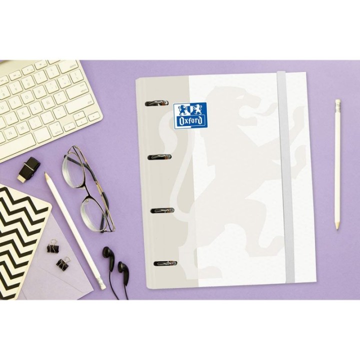 Oxford Classic EuropeanBinder Carpeblock Archivador con Recambio A4+ Blanco