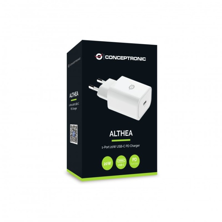 Conceptronic ALTHEA07W Cargador 20W USB-C Blanco