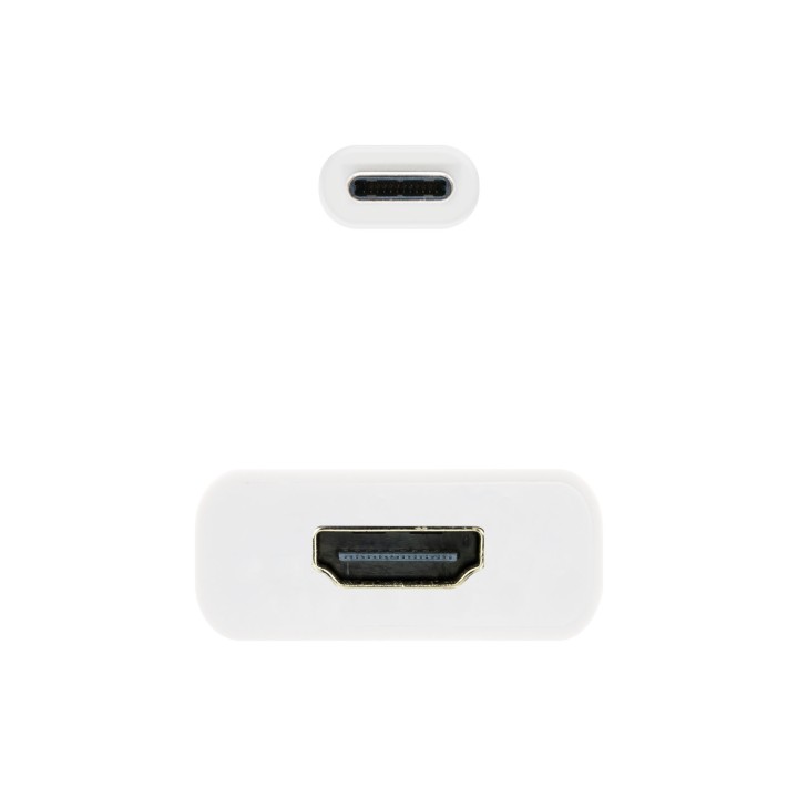 Nanocable USB-C 3.0/M a HDMI/H 15cm Blanco (10.16.4102)