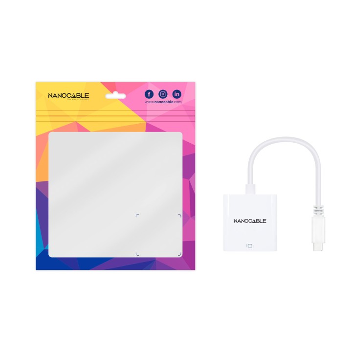 Nanocable USB-C 3.0/M a HDMI/H 15cm Blanco (10.16.4102)