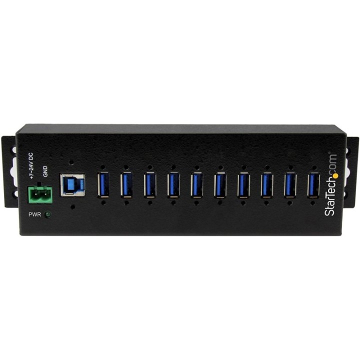 StarTech Concentrador Industrial de 10 Puertos USB 3.0
