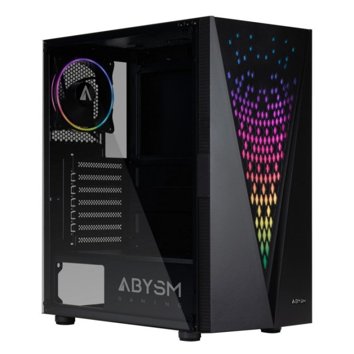 Abysm Gaming Danube Kolpa ARGB Caja PC ATX Cristal Templado USB 3.0 Negro