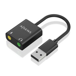 Tarjeta de Sonido AISENS USB/M-2x3.5mm/H (A106-0769)