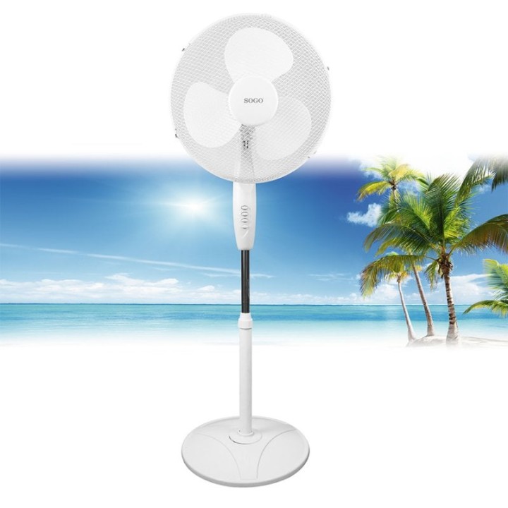 Sogo Ventilador de Pie 40W Blanco