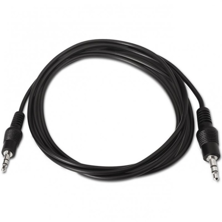 Aisens Cable Jack 3.5mm Macho/Macho 30cm Negro