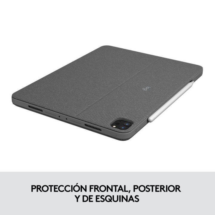 Logitech Combo Touch Funda con Teclado Gris para iPad Pro 12.9" (5º/6º Gen)