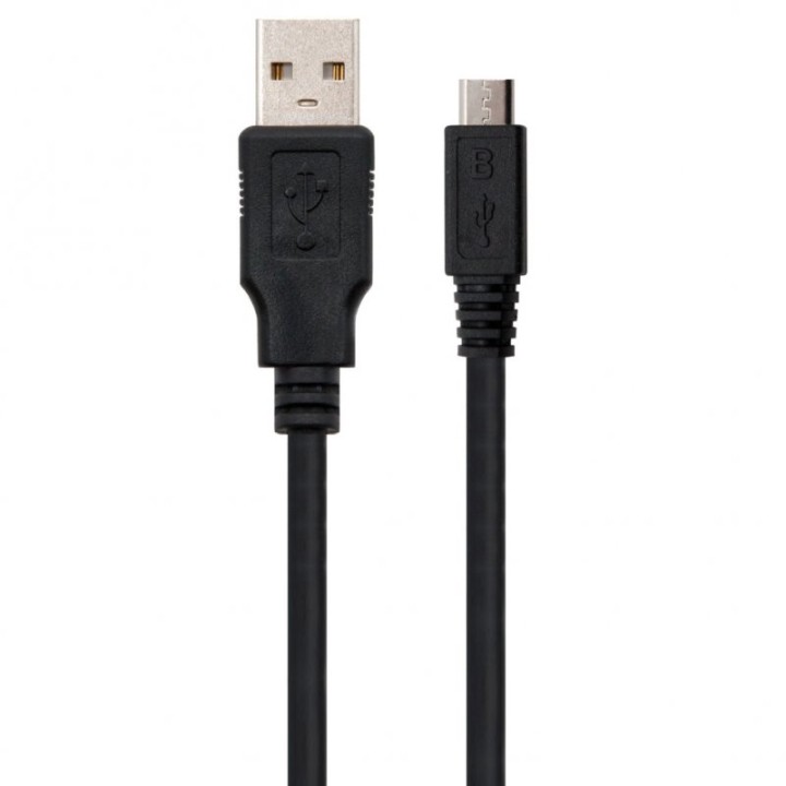 Ewent Cable USB 2.0 a MicroUSB Macho/Macho 1.8m Negro