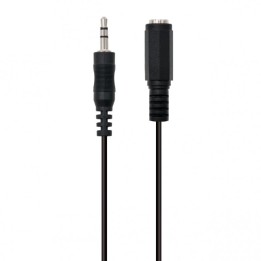Ewent Cable Jack 3.5mm Macho/Hembra 2m Negro