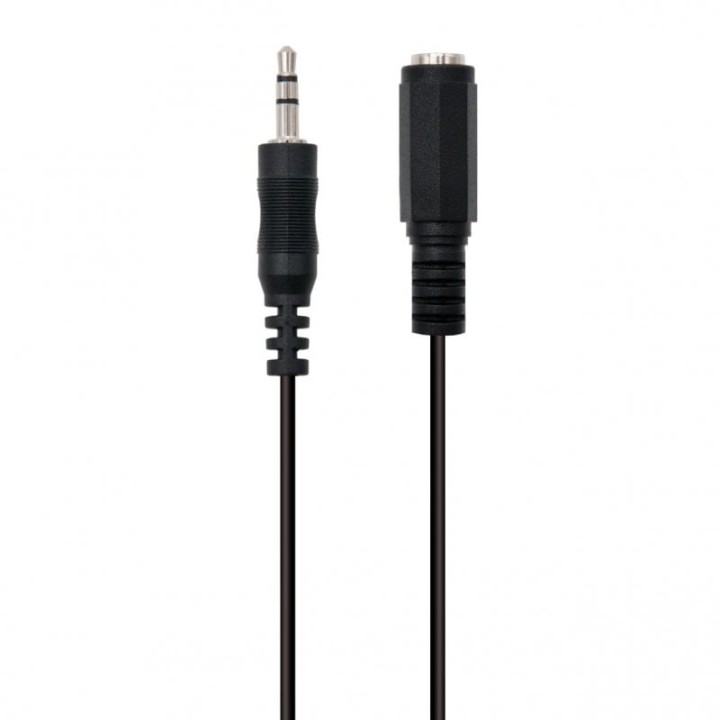 Ewent Cable Jack 3.5mm Macho/Hembra 2m Negro