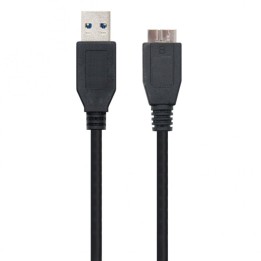 Ewent Cable USB 3.0 a MicroUSB-B Macho/Macho 1.8m Negro