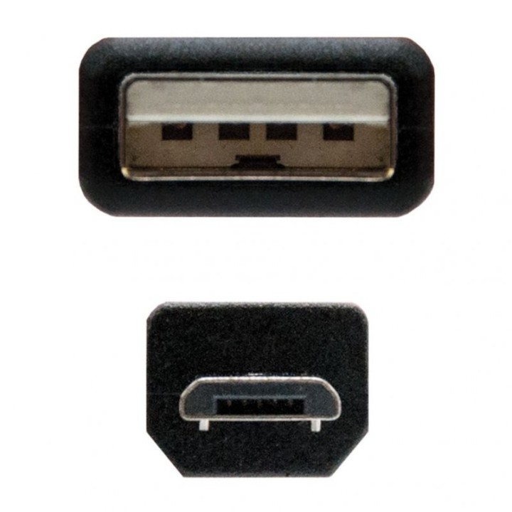 Ewent Cable USB 2.0 a MicroUSB Macho/Macho 1m Negro