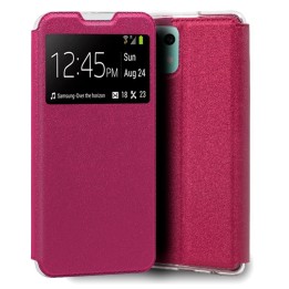 Cool Funda Flip Cover Liso Rosa para Xiaomi Mi 11 Lite/Mi 11 Lite 5G