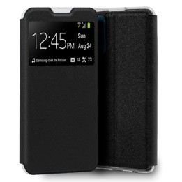 Cool Funda Flip Cover Liso Negro para Oppo Find X3 Lite