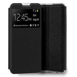 Cool Funda Flip Cover Liso Negro para Oppo A94 5G