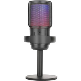 Micrófono Mars Gaming ARGB USB-A/C 3.5mm Negro (MMICSE)