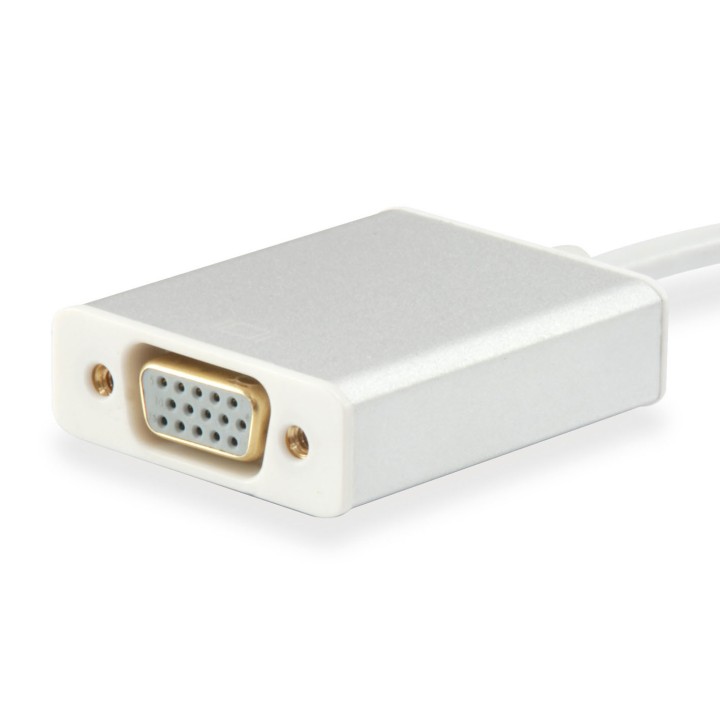 Cable EQUIP USB-C/M a VGA HD15/H 15cm Blanco (EQ133451)