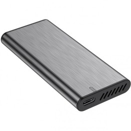 Aisens Ultra Data Caja Externa para Disco Duro SSD M.2 SATA USB-C 3.1 Gris