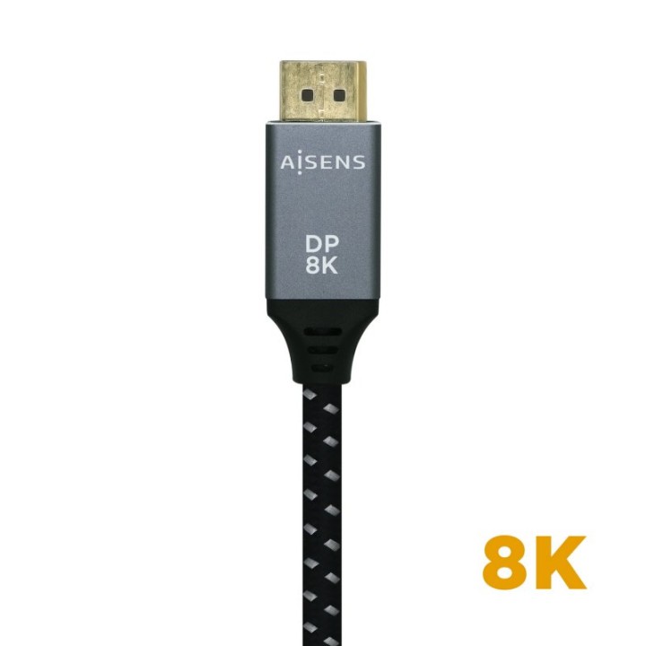 Aisens Cable Displayport V1.4 Macho/Macho 3m Gris