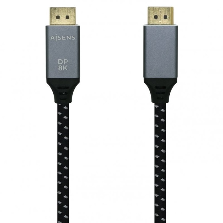 Aisens Cable Displayport V1.4 Macho/Macho 1m Gris