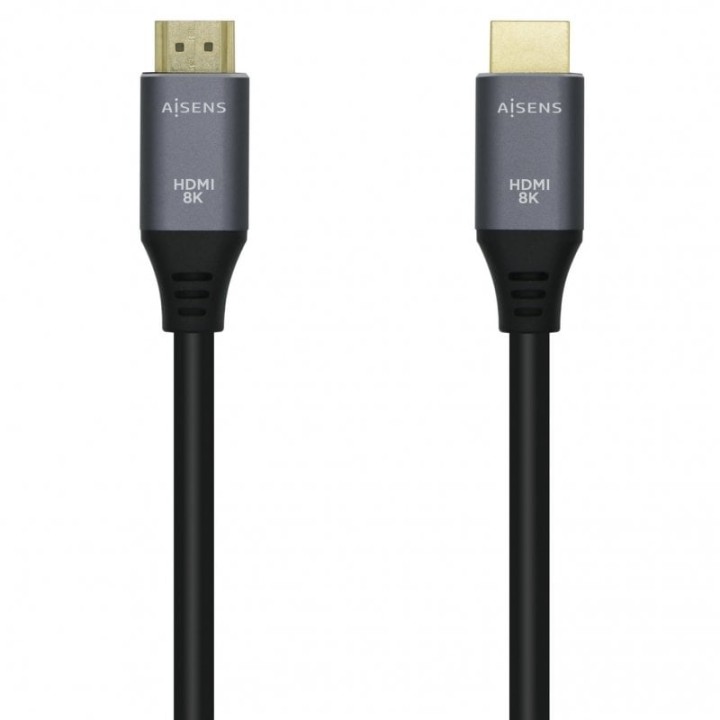 Aisens Cable HDMI V2.1 Macho/Macho 2m Gris/Negro