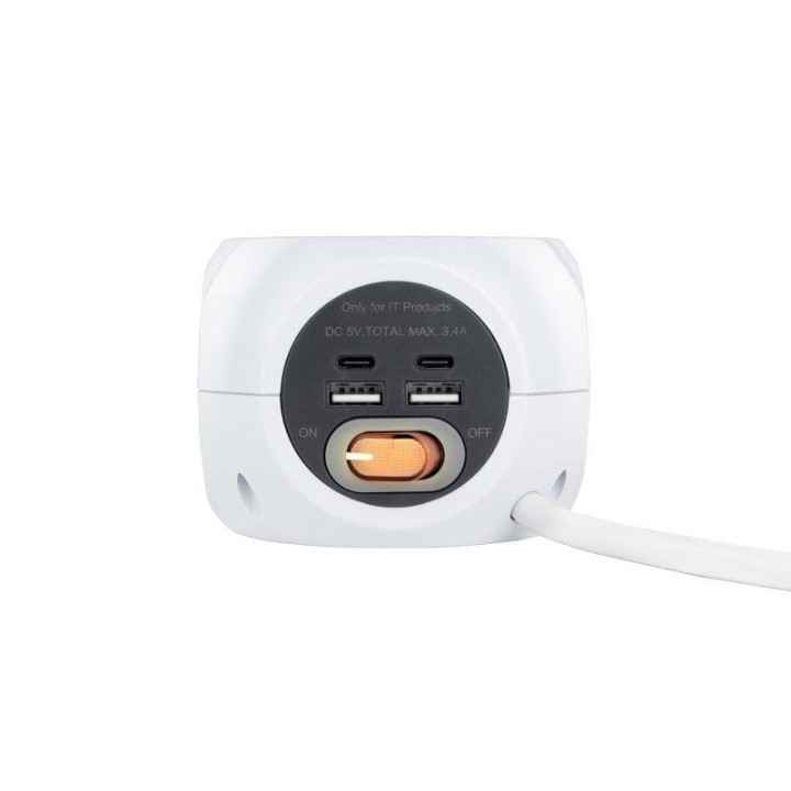 Nanocable Base 3 Tomas + 4 USB