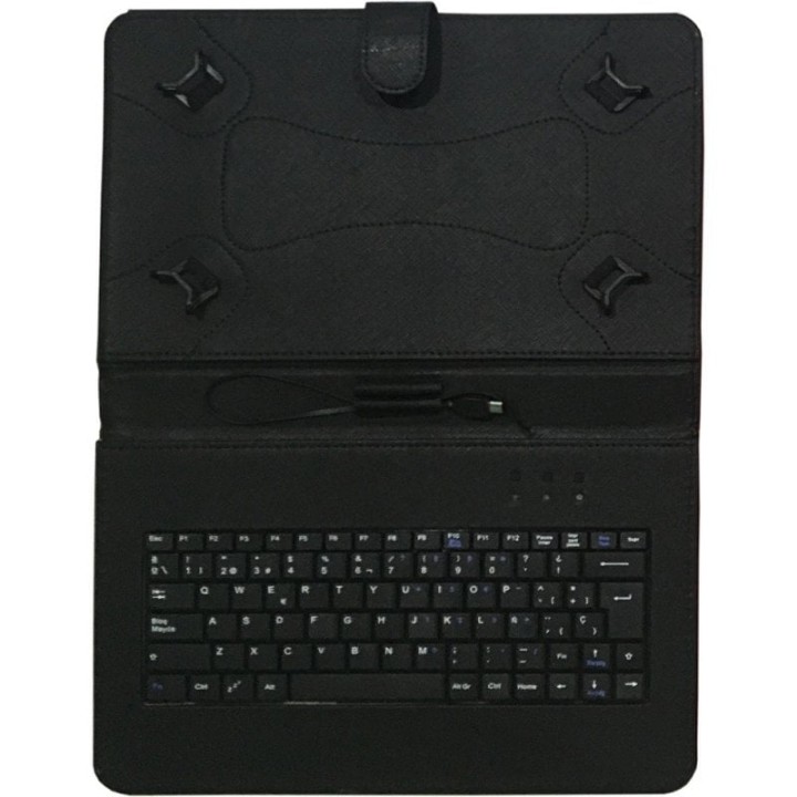 Talius CV-3006 Funda Negra con Teclado MicroUSB para Tablet hasta 10"