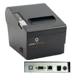Posiberica P80 Plus Impresora Tickets USB Negra