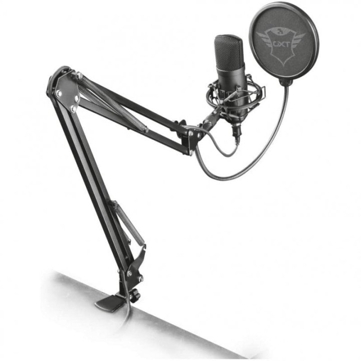 Trust Gaming GXT 252 Emita Plus Micrófono Profesional para Streaming Negro
