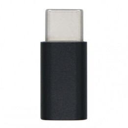 Aisens Adaptador USB-C a MicroUSB Macho/Hembra Negro